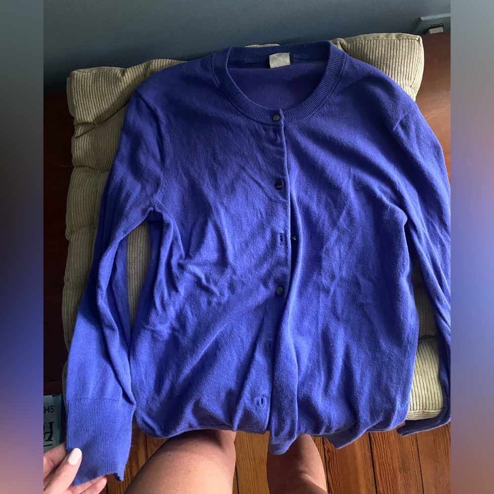 J. Crew Blue Cardigan